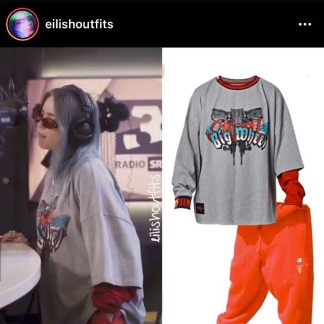 BILLIE EILISH 着用 skoot レイヤードL/S TEE スクート
