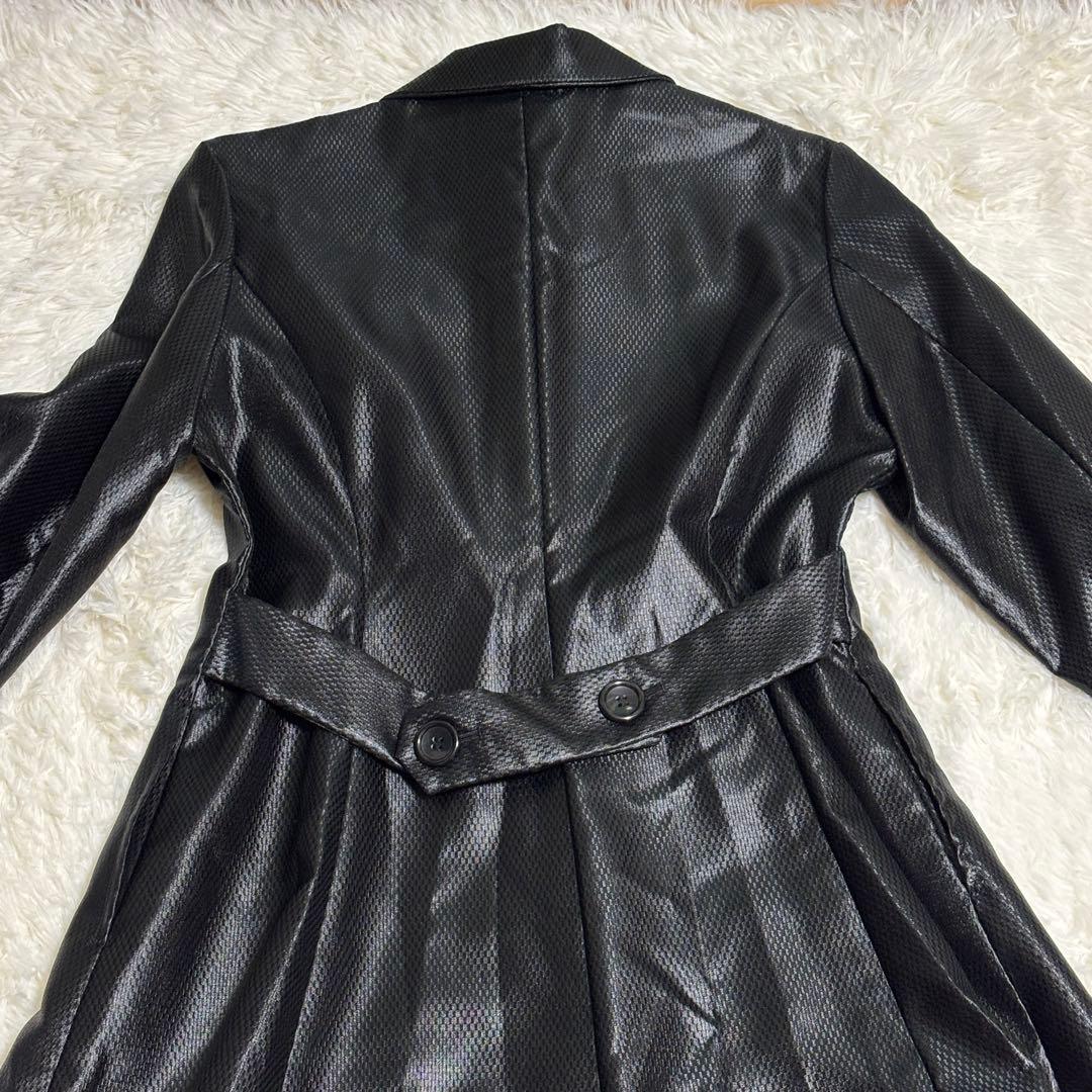 WORKSHOP ワークショップ ヨウジヤマモト ロングコート フェイクレザーM