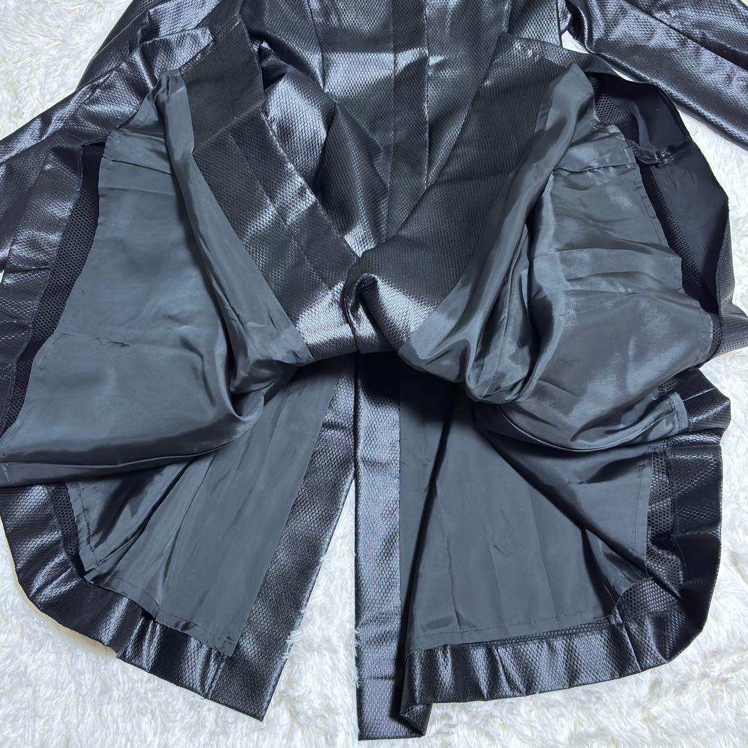 WORKSHOP ワークショップ ヨウジヤマモト ロングコート フェイクレザーM