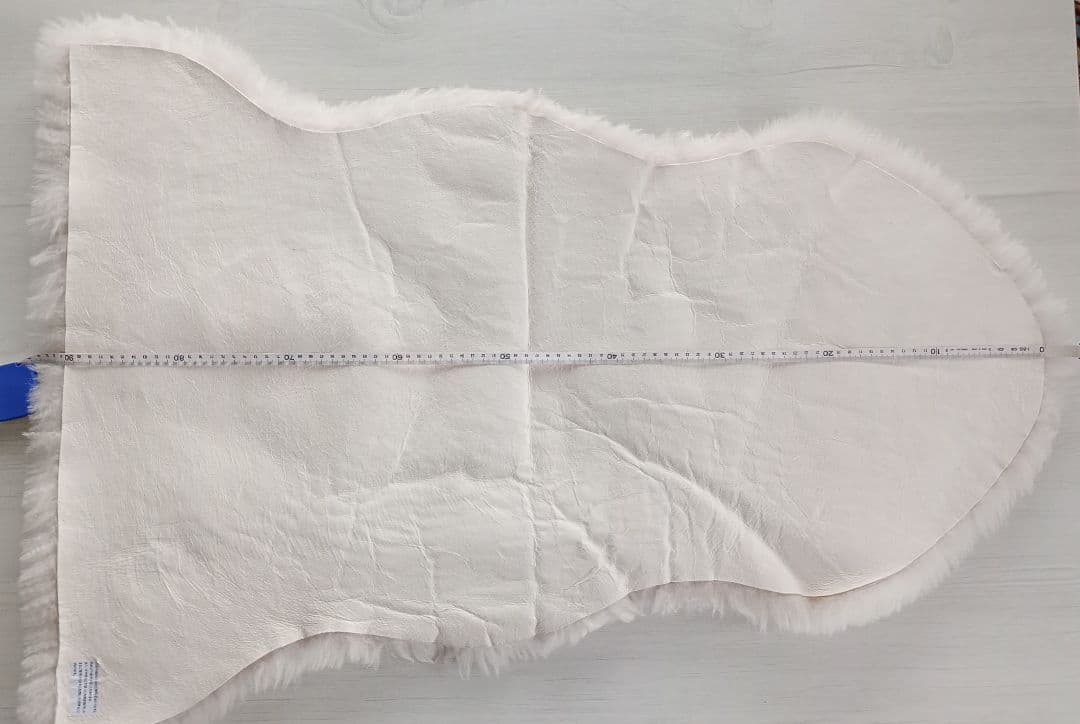 川島織物セルコン★ムートンラグ★ライトベージュピンク