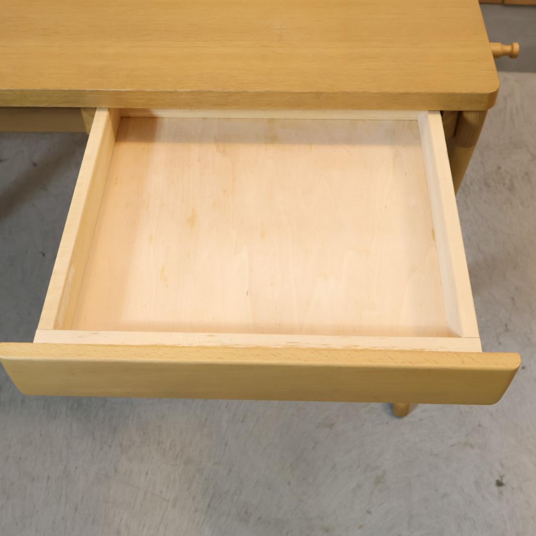 karimoku カリモク オーク材 デスクセット 学習机 ワゴン付 ライト付