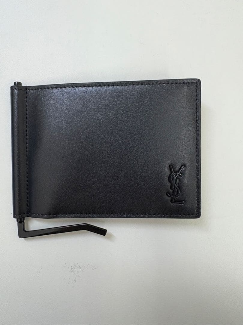 【最終値下げ】サンローラン　マネークリップ　オールブラック