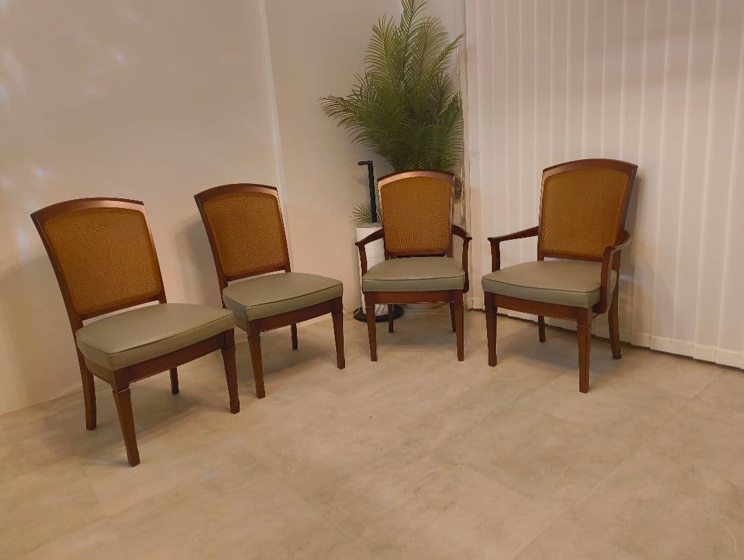 ダイニングチェア 4脚 マルニ木工 地中海 横浜市 引取限定✨