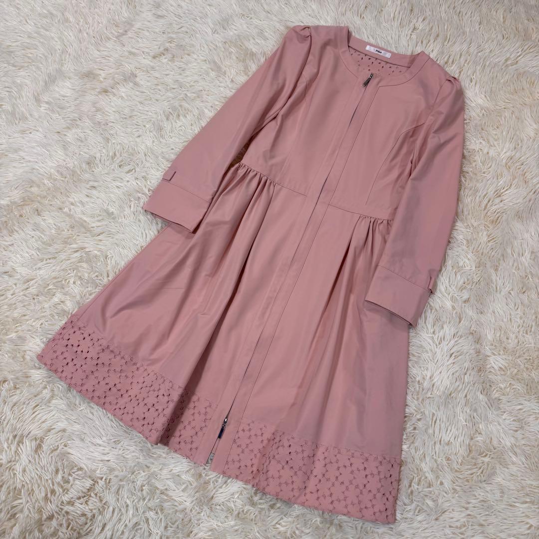 もりちゃん様 美品　Rene 　プリマコート　パンチングレース　ピンク　　34
