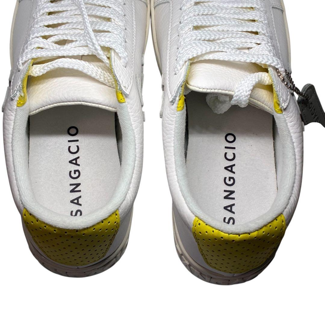 【限定866足】SANGACIO にゅ〜ず SG8 ホワイト イエロー　22cm