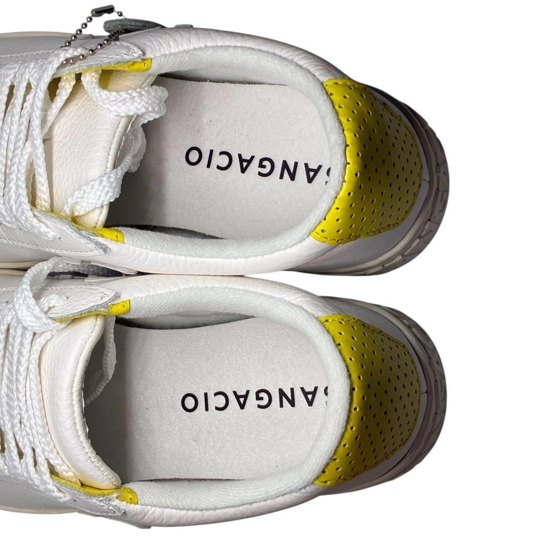 【限定866足】SANGACIO にゅ〜ず SG8 ホワイト イエロー　22cm