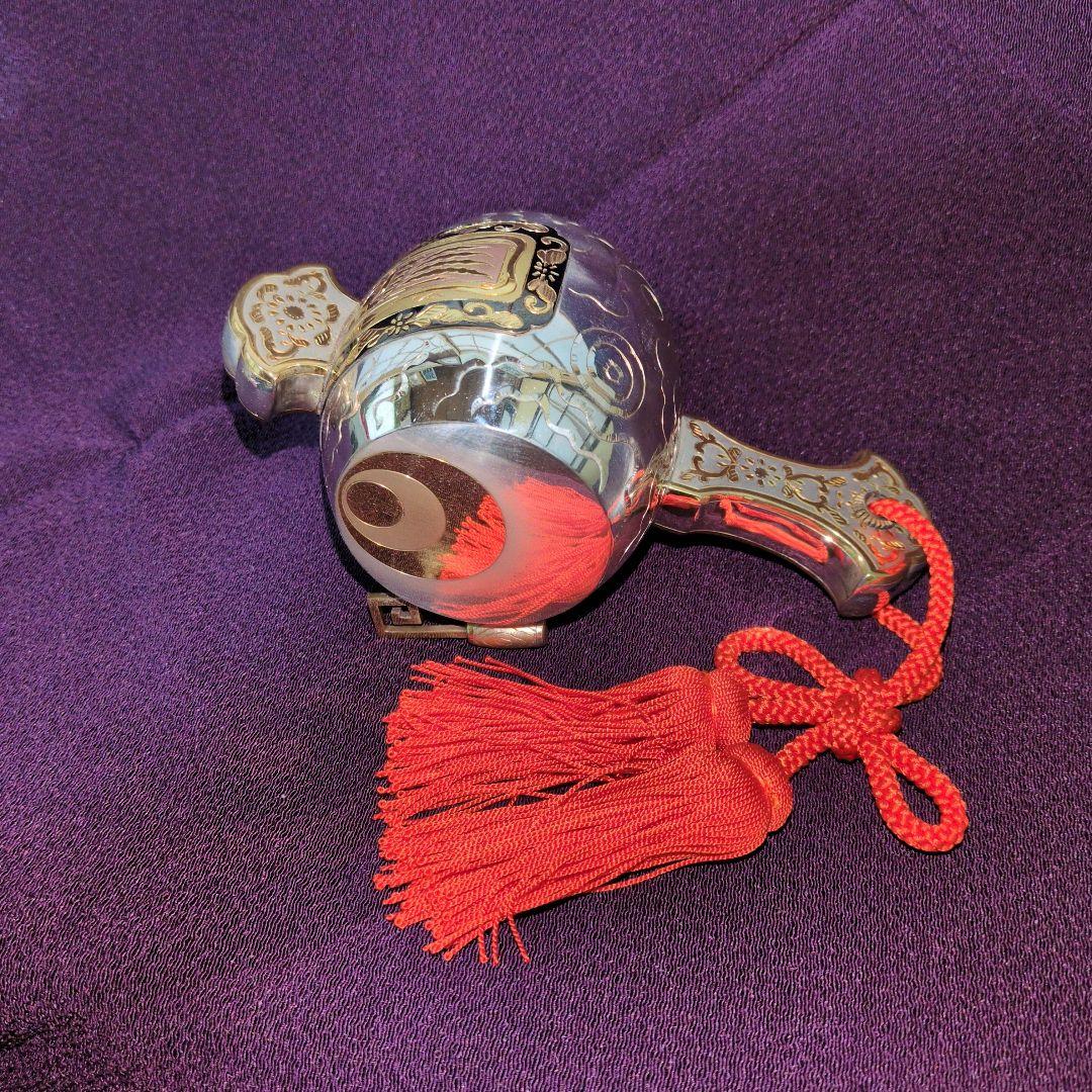 大振り160gの銀製 打出の小鎚のみ　ケース別売り