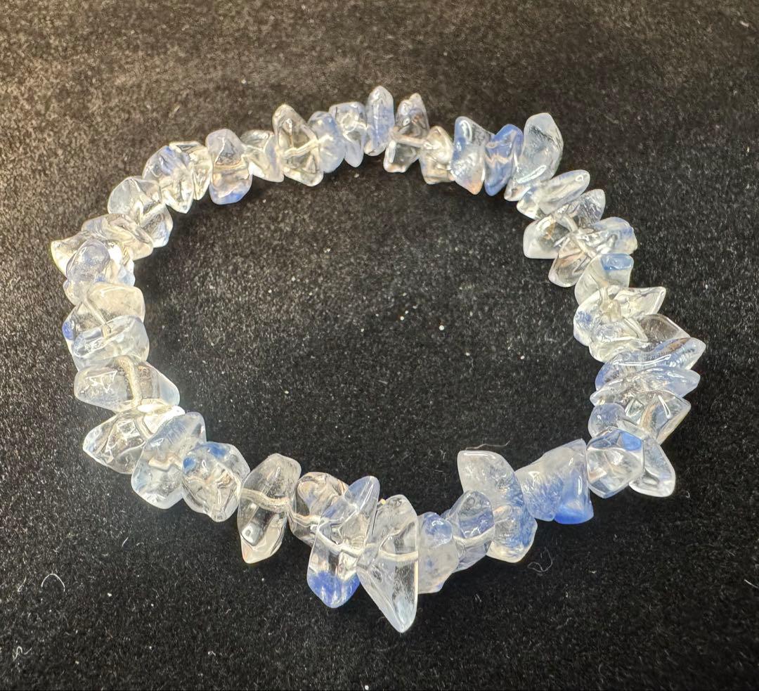 デュモルチェライトインクォーツ ブレスレット 16cm【特選】