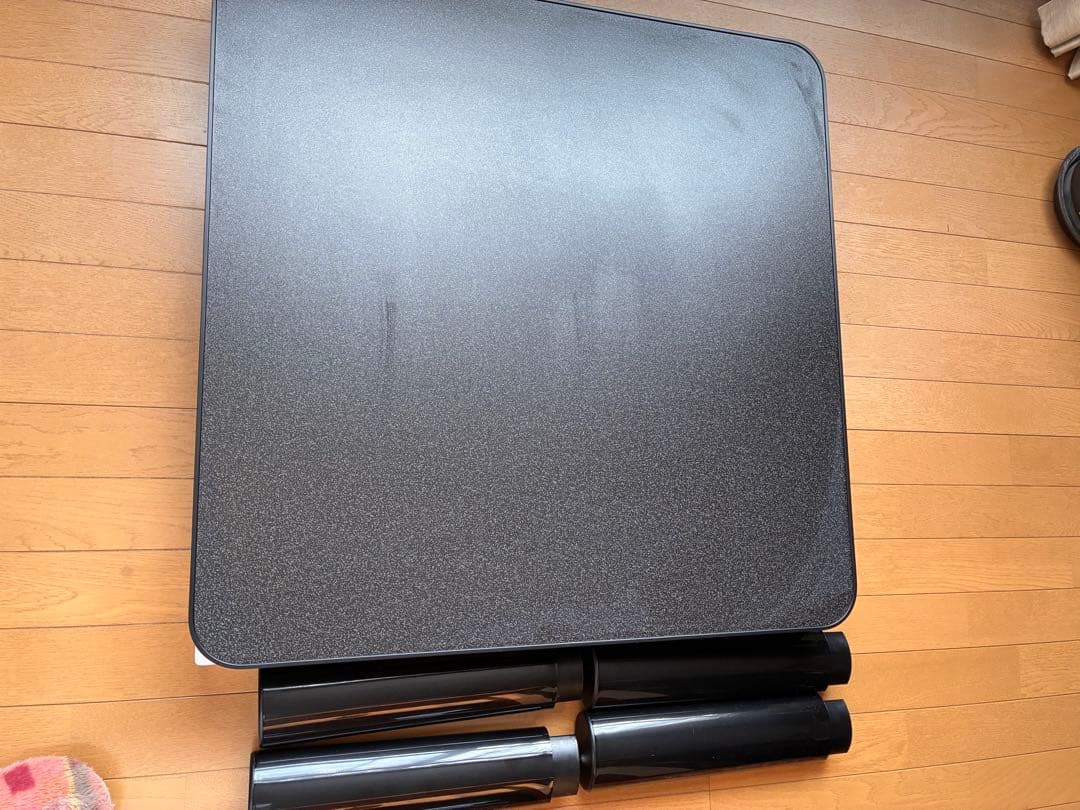 両面使用可能 こたつブラック 75cm×75cm こたつ布団のセット