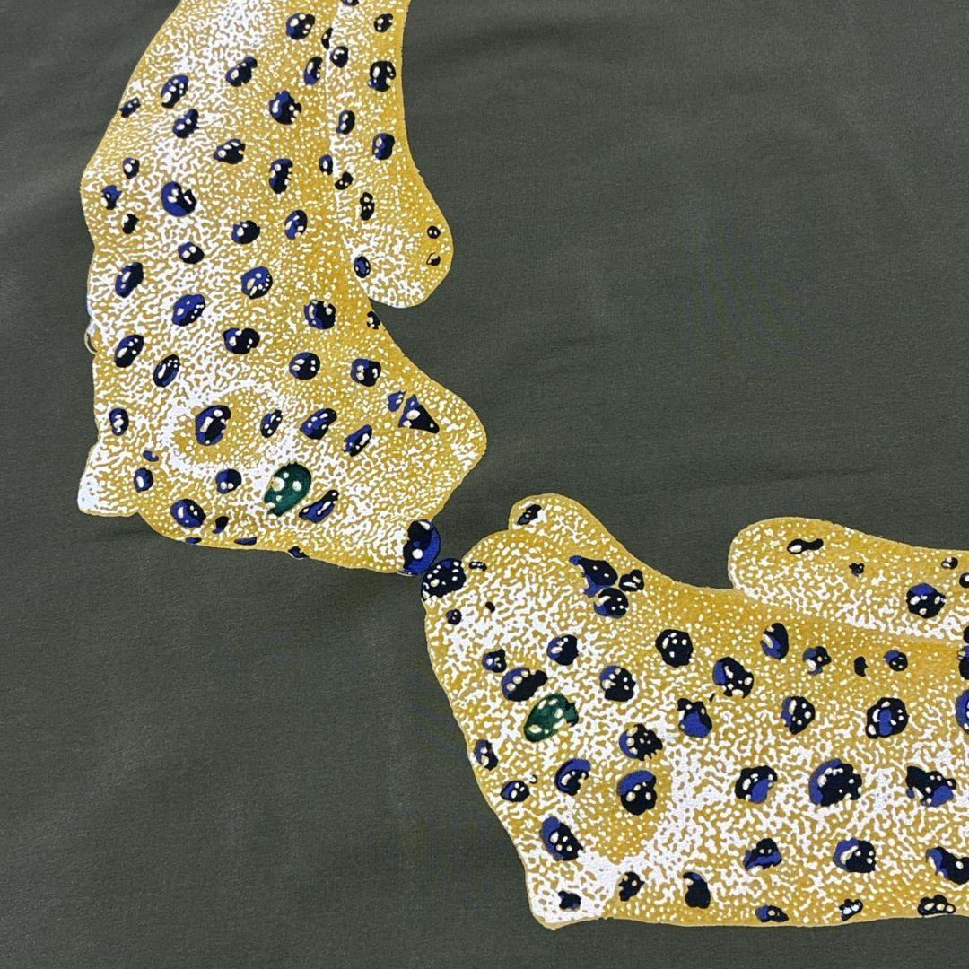 極美品✨Cartie カルティエ シルク イタリア 大判スカーフ ストール ロゴ