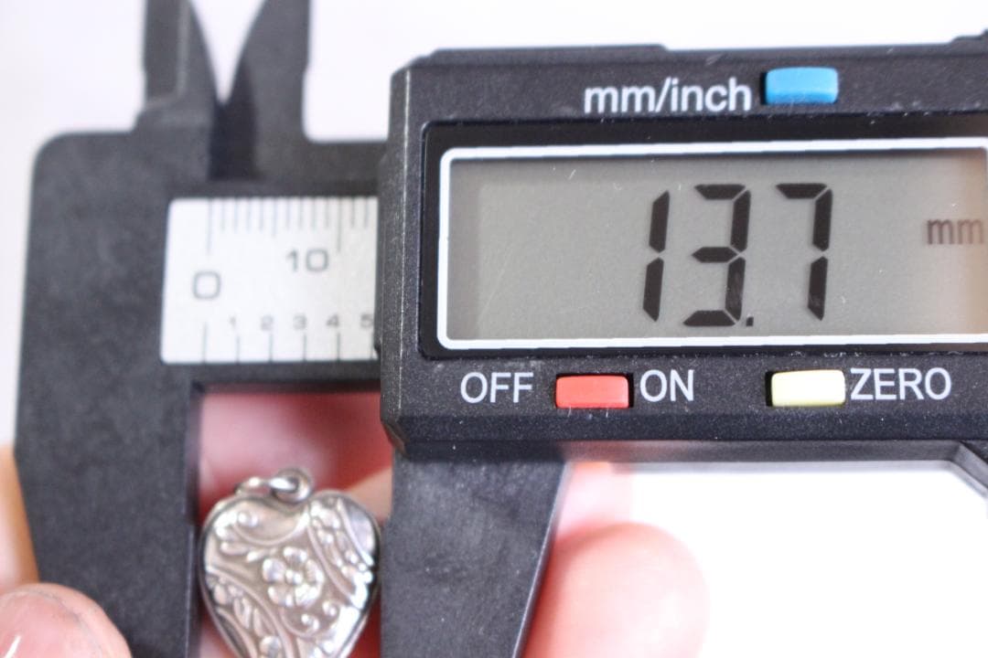 40s　スウィートハートジュエリー　WW2　シルバー　チャーム　勿忘草　古着