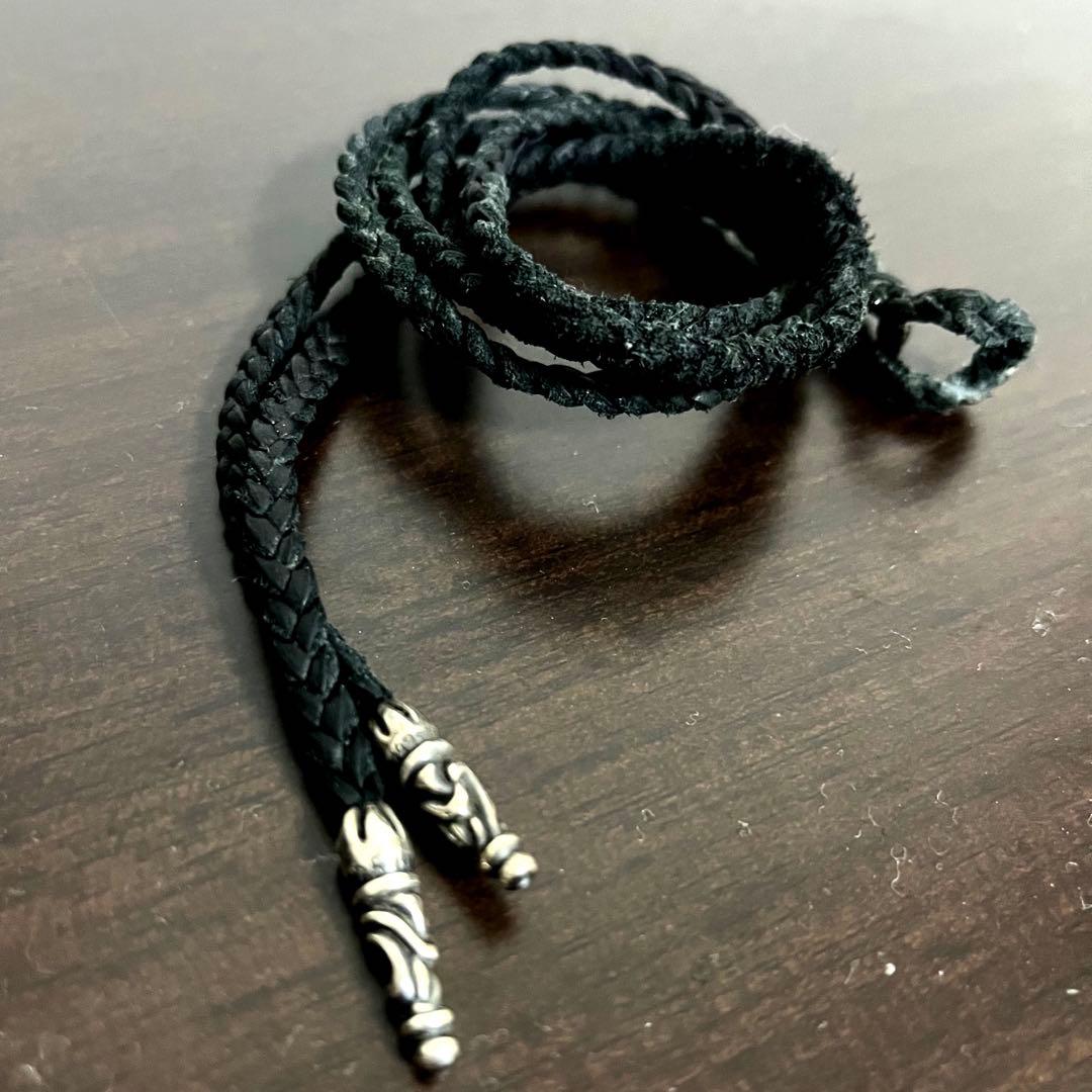 クロムハーツ　スクロールチップレザーブレイド　状態少し劣化あり