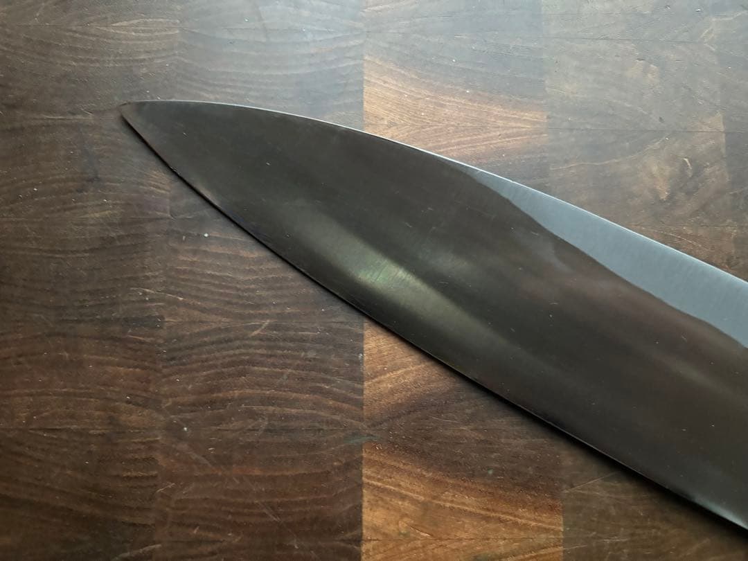 堺打刃物　正直　霞　身卸出刃　240mm 8寸　包丁　和包丁　研ぎ直し済　白鋼