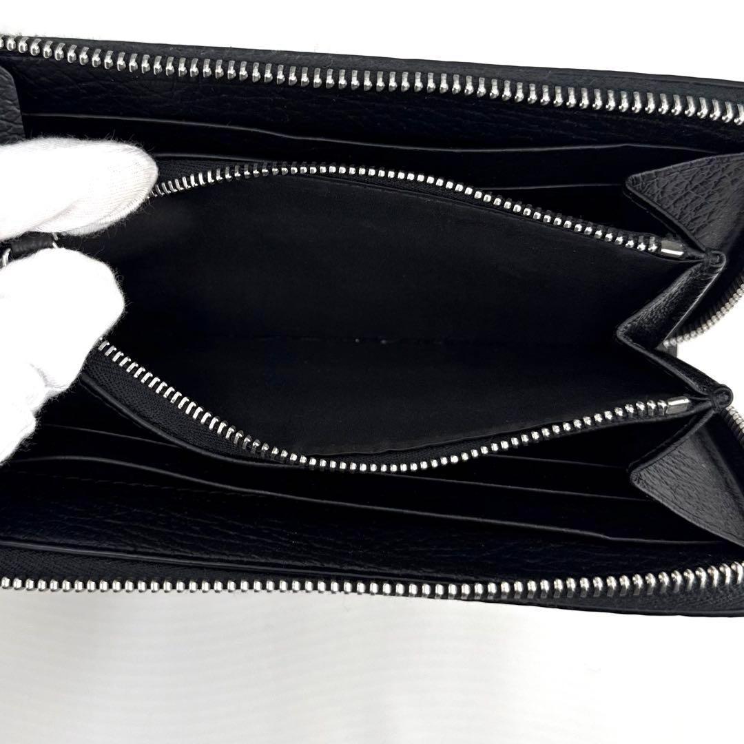 メゾン マルジェラ 長財布 ラウンドジップ レザー S56UI0110P4455