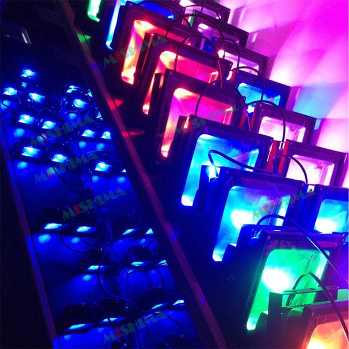 50Wー4台　LED投光器 リモコン付き フラッド ライト イルミネーション