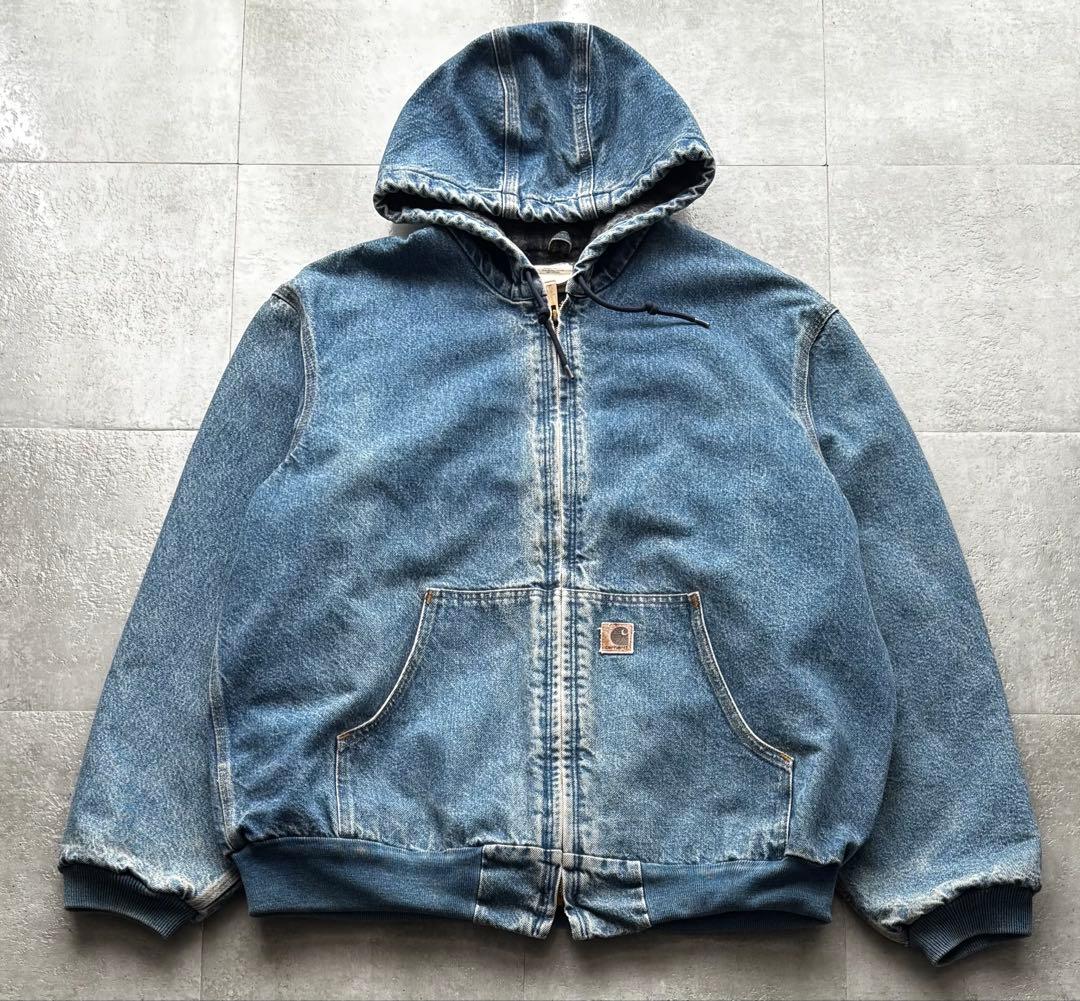 USA製　カーハート　デニムアクティブジャケット　J139 DST 雰囲気◎