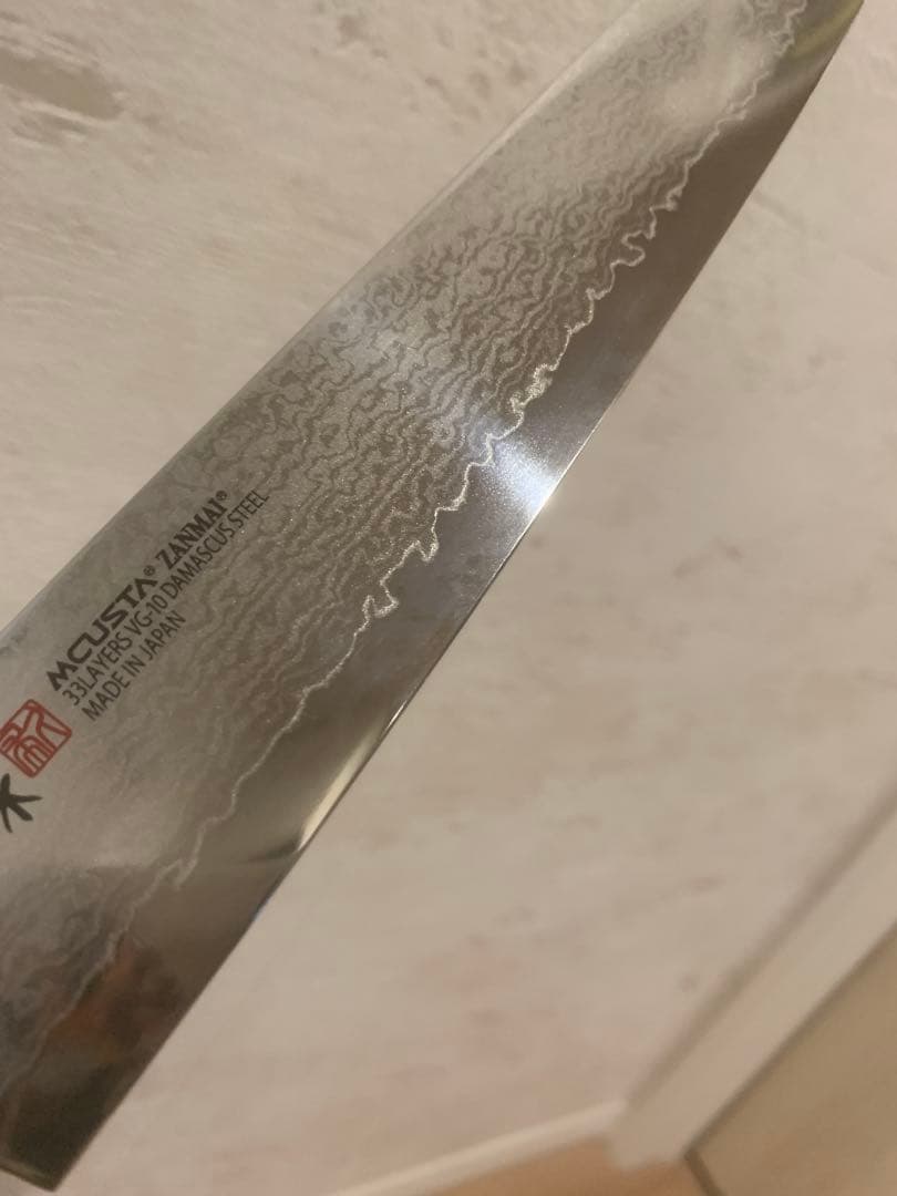 MCUSTA 三昧 クラシック プロ ダマスカス 紅蓮　筋引包丁　24cm