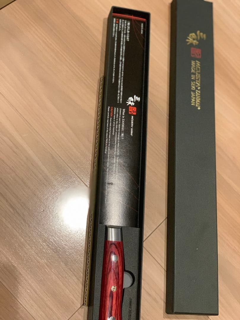 MCUSTA 三昧 クラシック プロ ダマスカス 紅蓮　筋引包丁　24cm