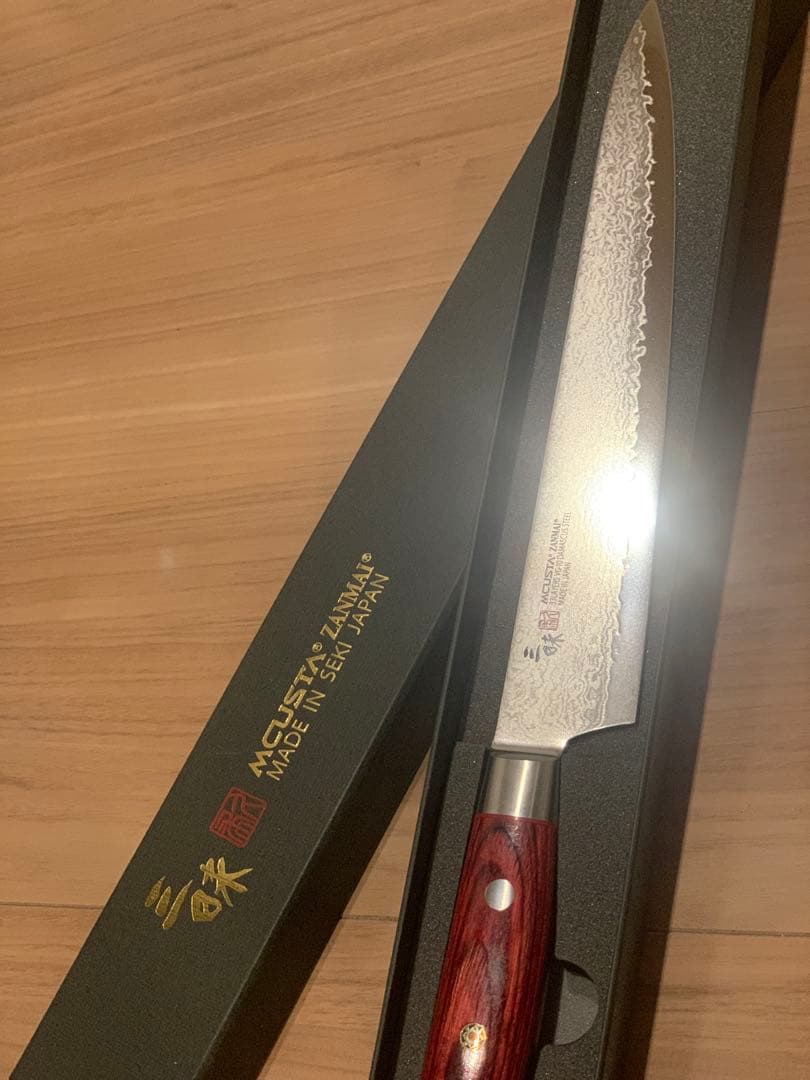 MCUSTA 三昧 クラシック プロ ダマスカス 紅蓮　筋引包丁　24cm