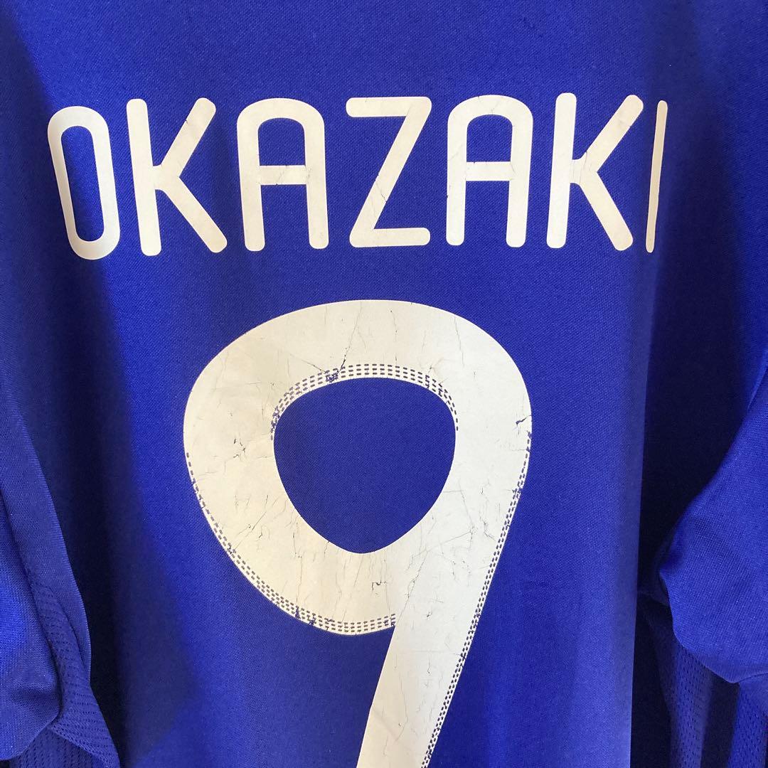 JFA 岡崎　代表ユニフォーム　長袖　adidas製　9番　Lサイズ