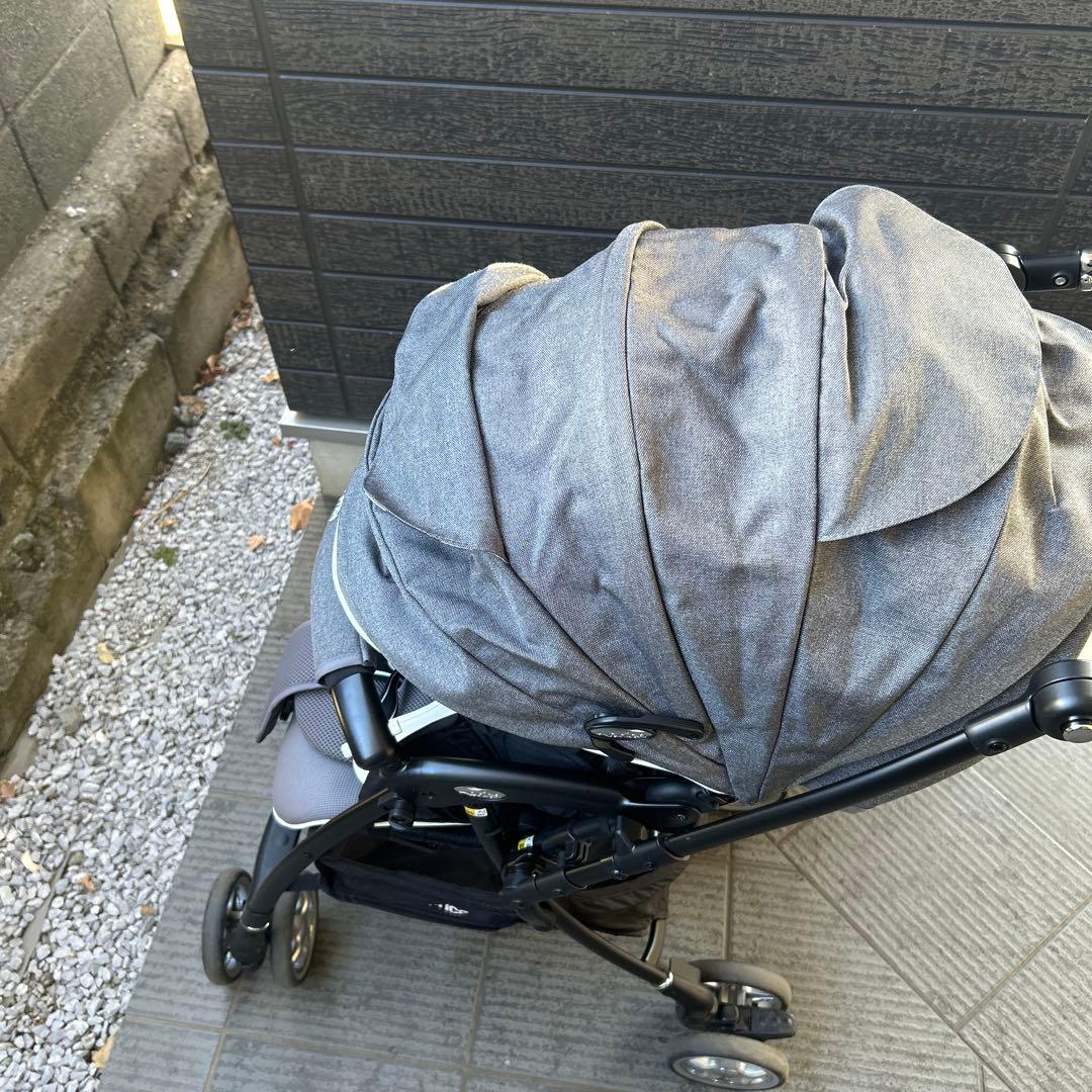 Aprica ベビーカー グレー　ラクーナ　ビッテ