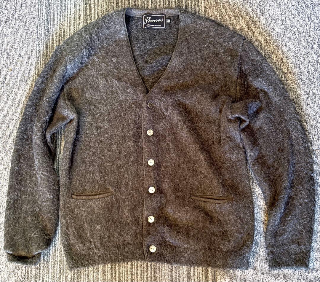 Pherrow's(フェローズ) モヘアカーディガン 42 XL