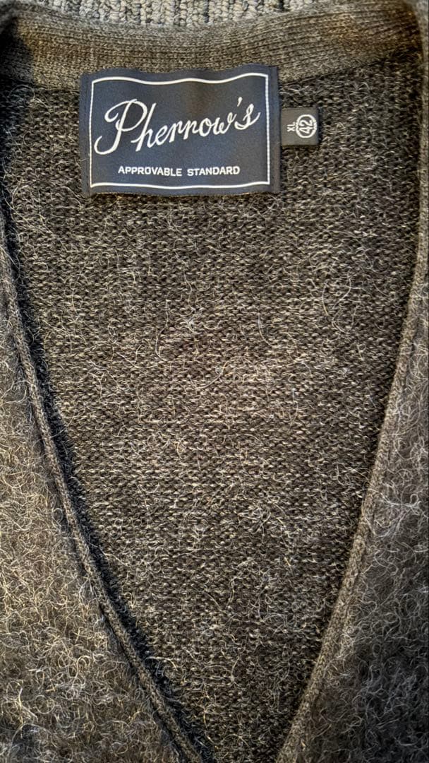 Pherrow's(フェローズ) モヘアカーディガン 42 XL
