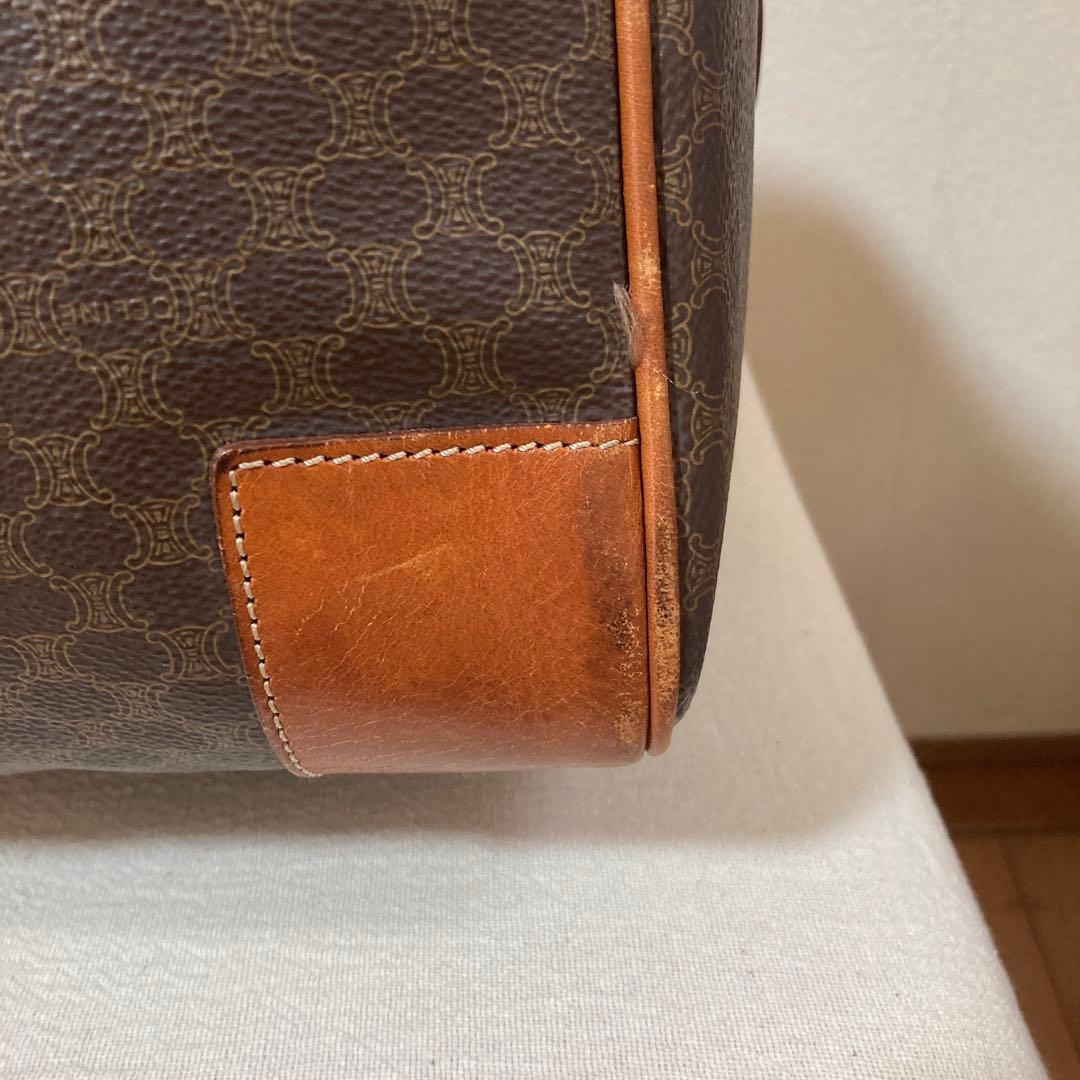 CEINE セリーヌボストンバッグ　マカダム柄　大容量　旅行用