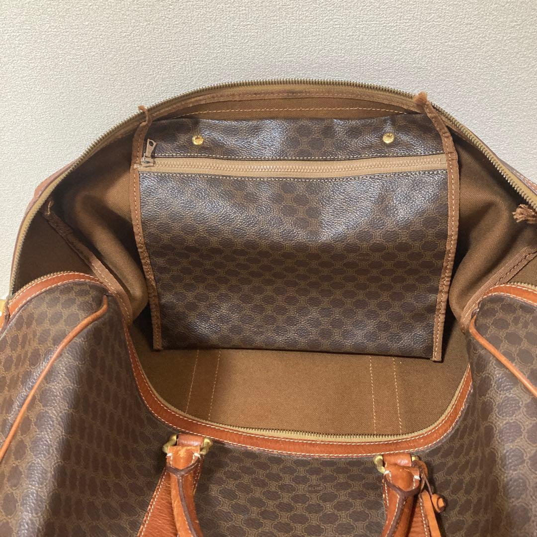 CEINE セリーヌボストンバッグ　マカダム柄　大容量　旅行用