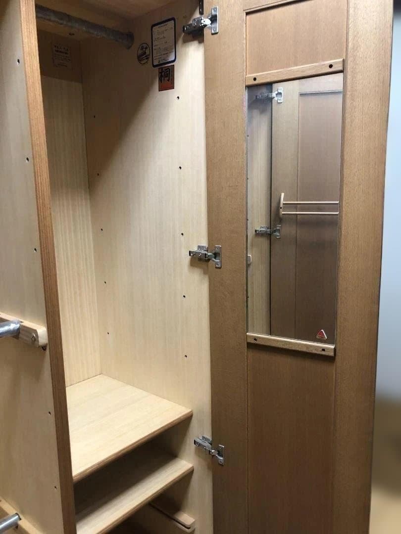府中家具　桐たんす　佐々木木工　大塚家具　洋ダンス　2枚扉　250523-4