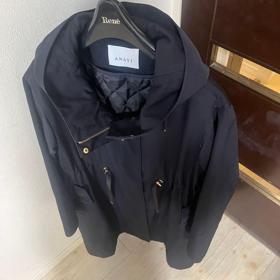 新品☆ANAYI ライナー付モッズコート /セオリー、23区、ロペ