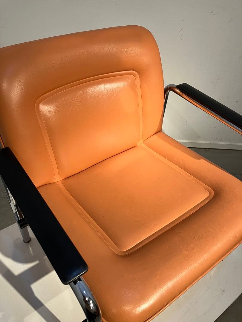 アリスさま専用　ホウトク、レトロ、デザイン、シングルチェア②美品スペースエイジ