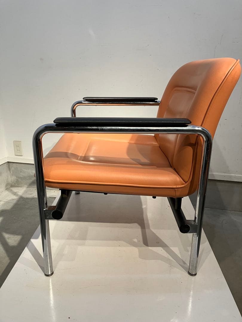 アリスさま専用　ホウトク、レトロ、デザイン、シングルチェア②美品スペースエイジ