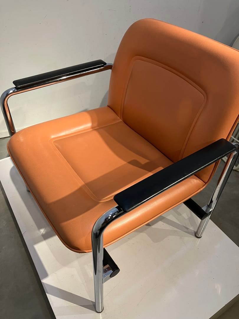 アリスさま専用　ホウトク、レトロ、デザイン、シングルチェア②美品スペースエイジ