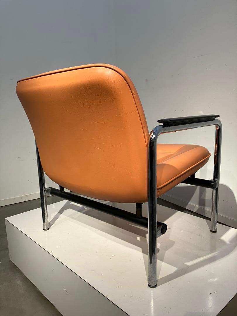 アリスさま専用　ホウトク、レトロ、デザイン、シングルチェア②美品スペースエイジ