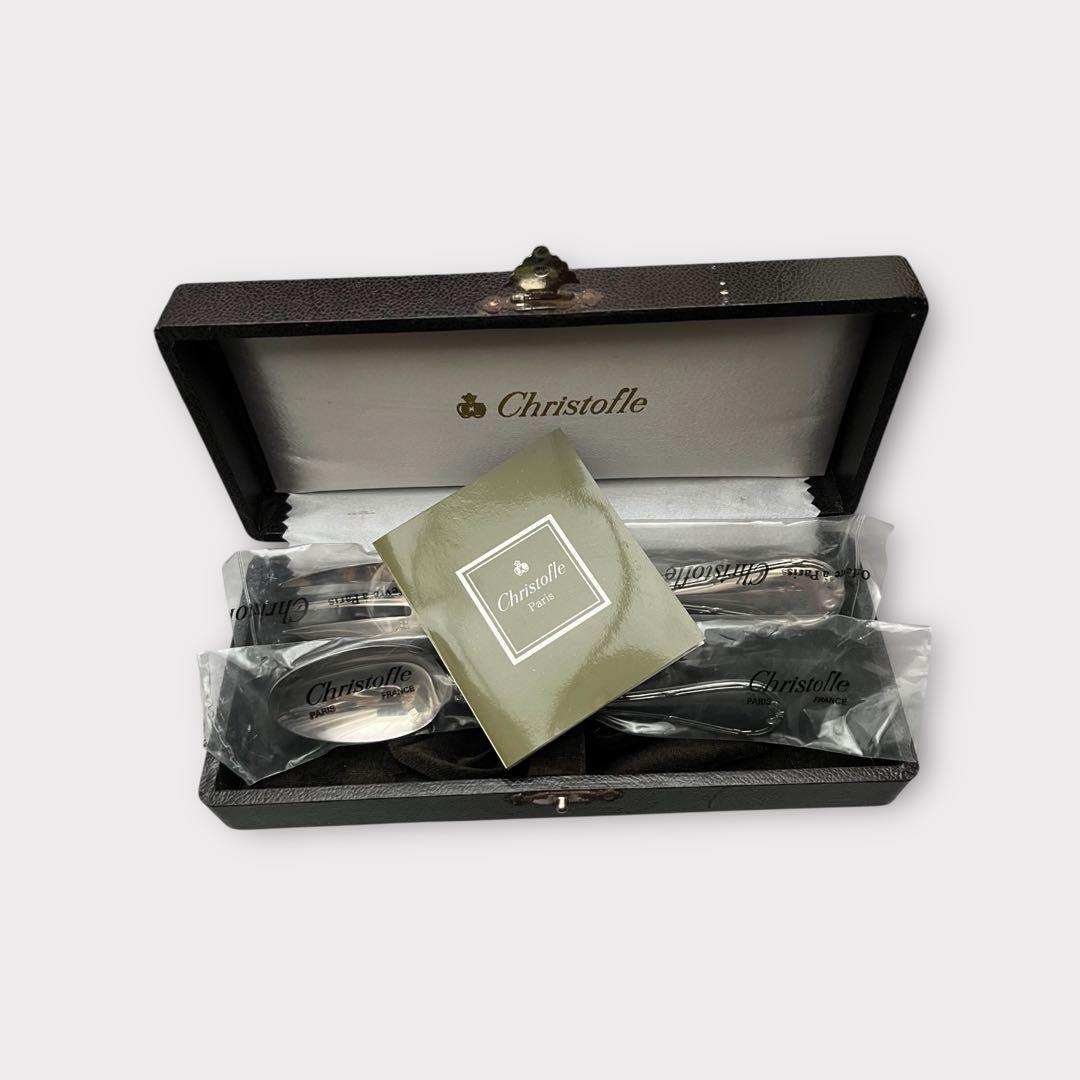 Christofle クリストフルスプーンフォークセット ケース付き未使用