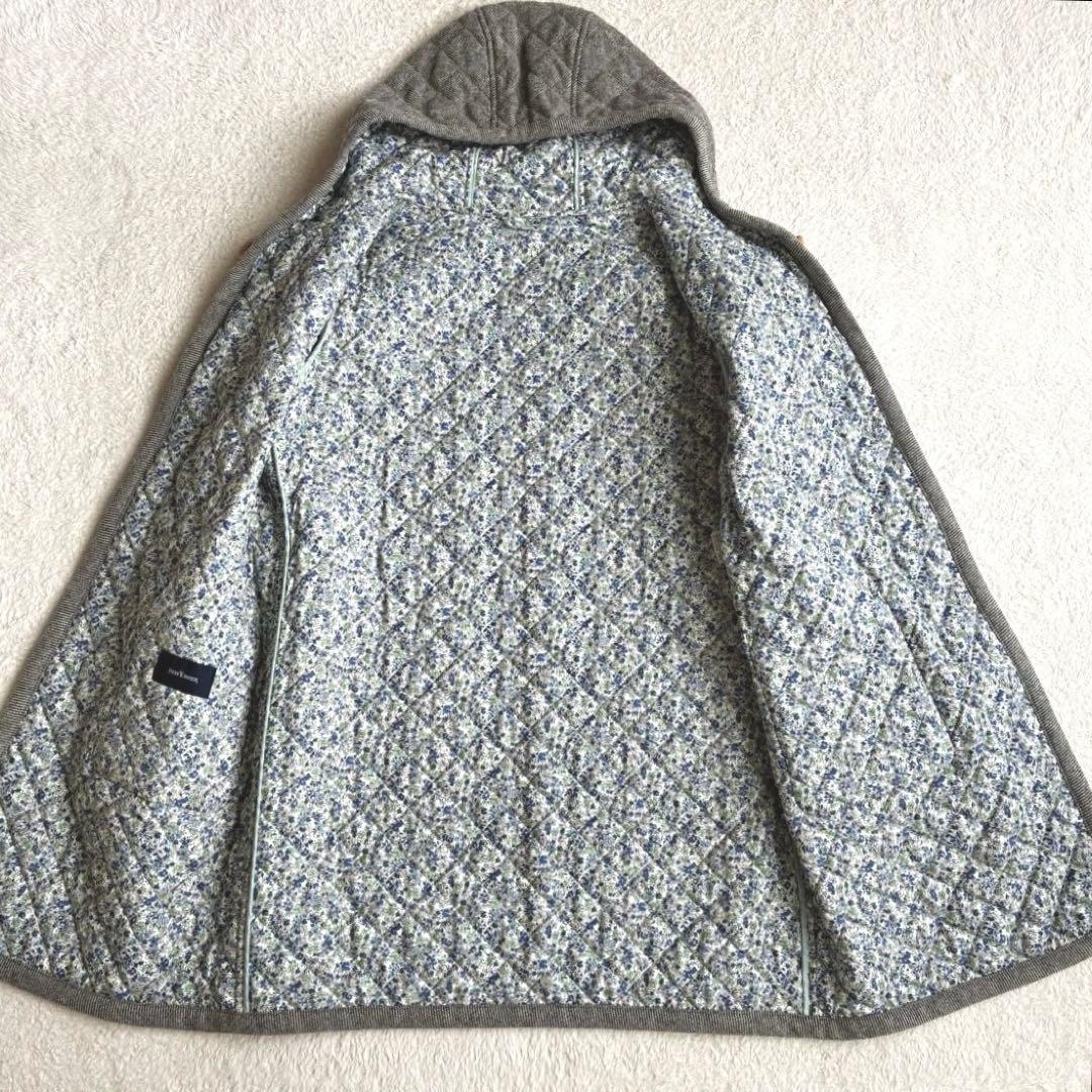 美品 ニューヨーカー リバティ キルティングコート XL ダッフルコート ウール