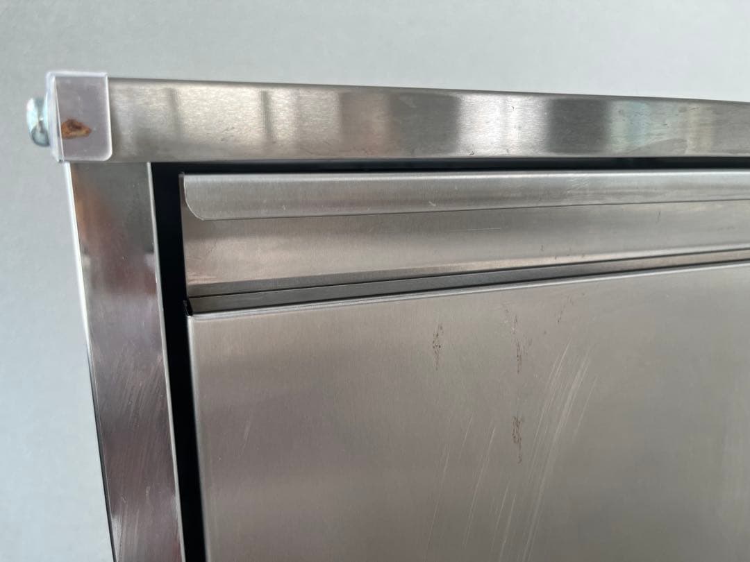 ★最終値下げ★ディノス ステンレス製ダストボックスワゴン 2分別タイプ　ゴミ箱