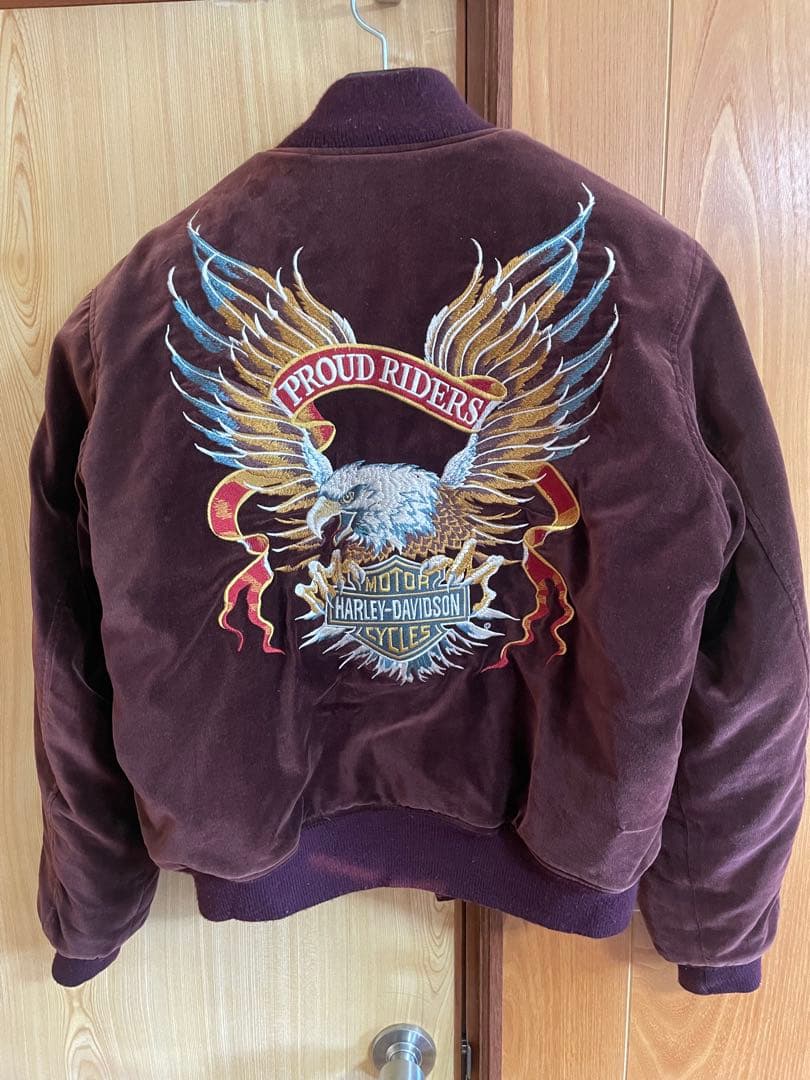 Harley-Davidson ベロアスカジャン　ハーレダビッドソンアウター