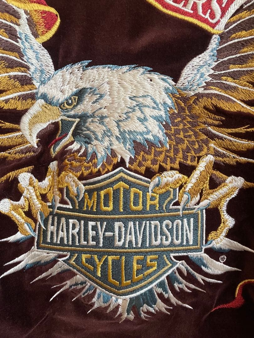 Harley-Davidson ベロアスカジャン　ハーレダビッドソンアウター