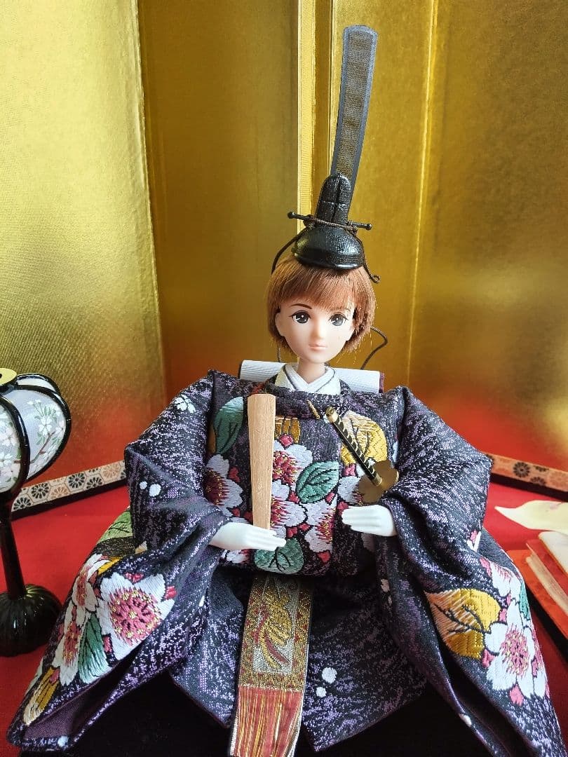 雛人形　リカちゃん 　はると君　親王雛セット　リメイク品　①