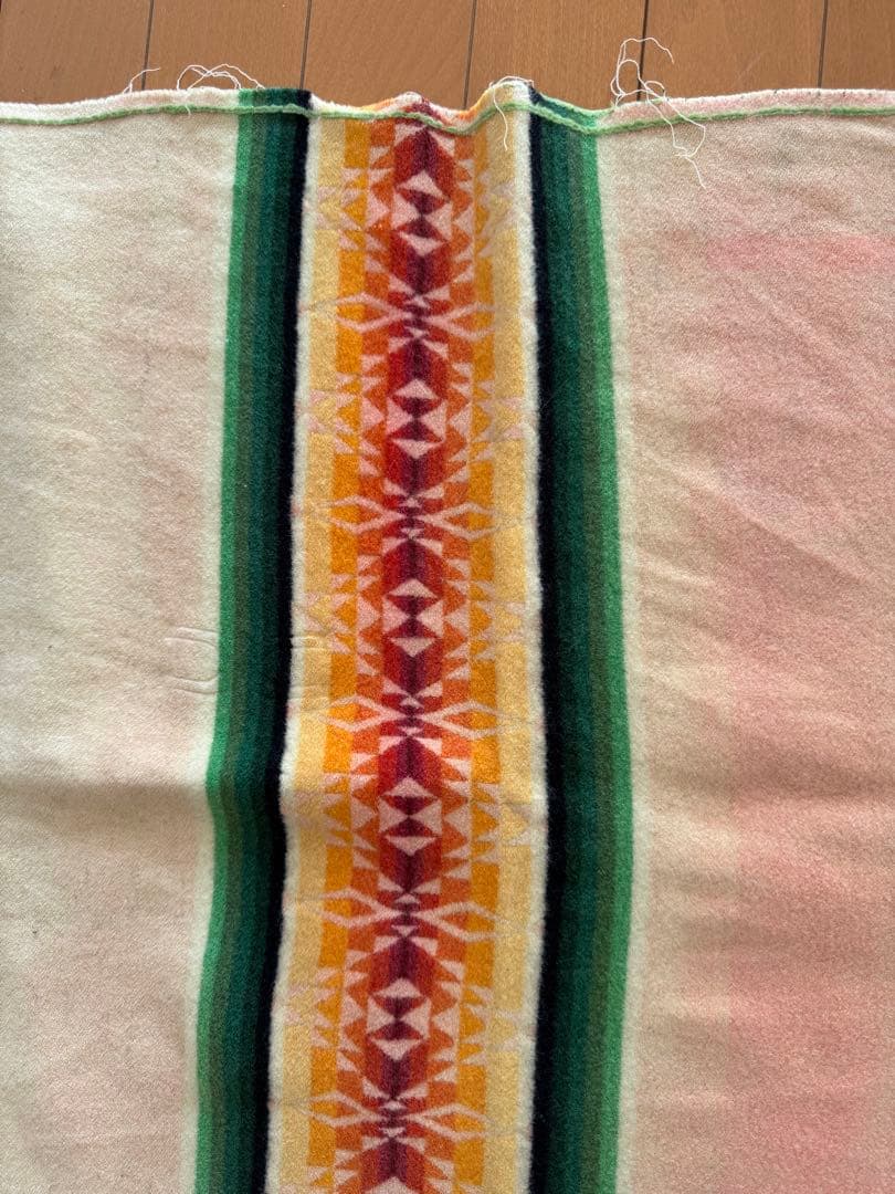70's PENDLETON BEAVER STATE ネイティブ柄 ウールラグ