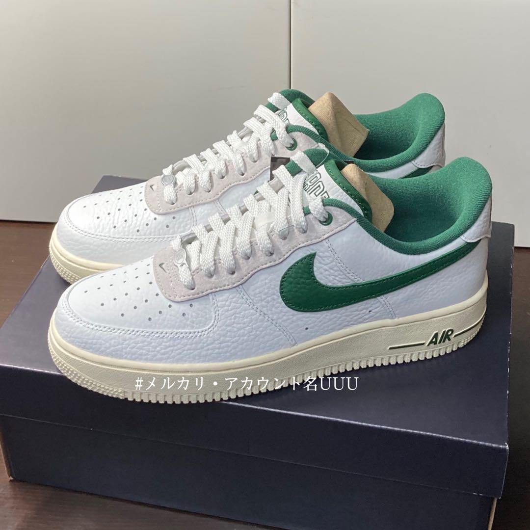 【新品27cm】NIKE エアフォース１ホワイト/グリーン/ココナッツミルク