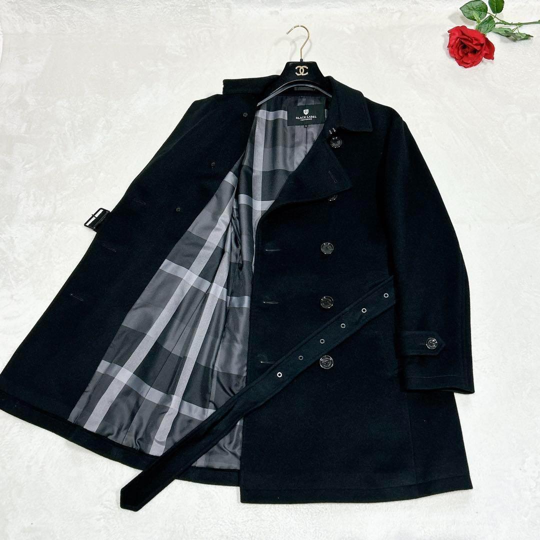 ほぼ未使用✨　ブラックレーベルクレストブリッジ　トレンチコート　ウール　XL