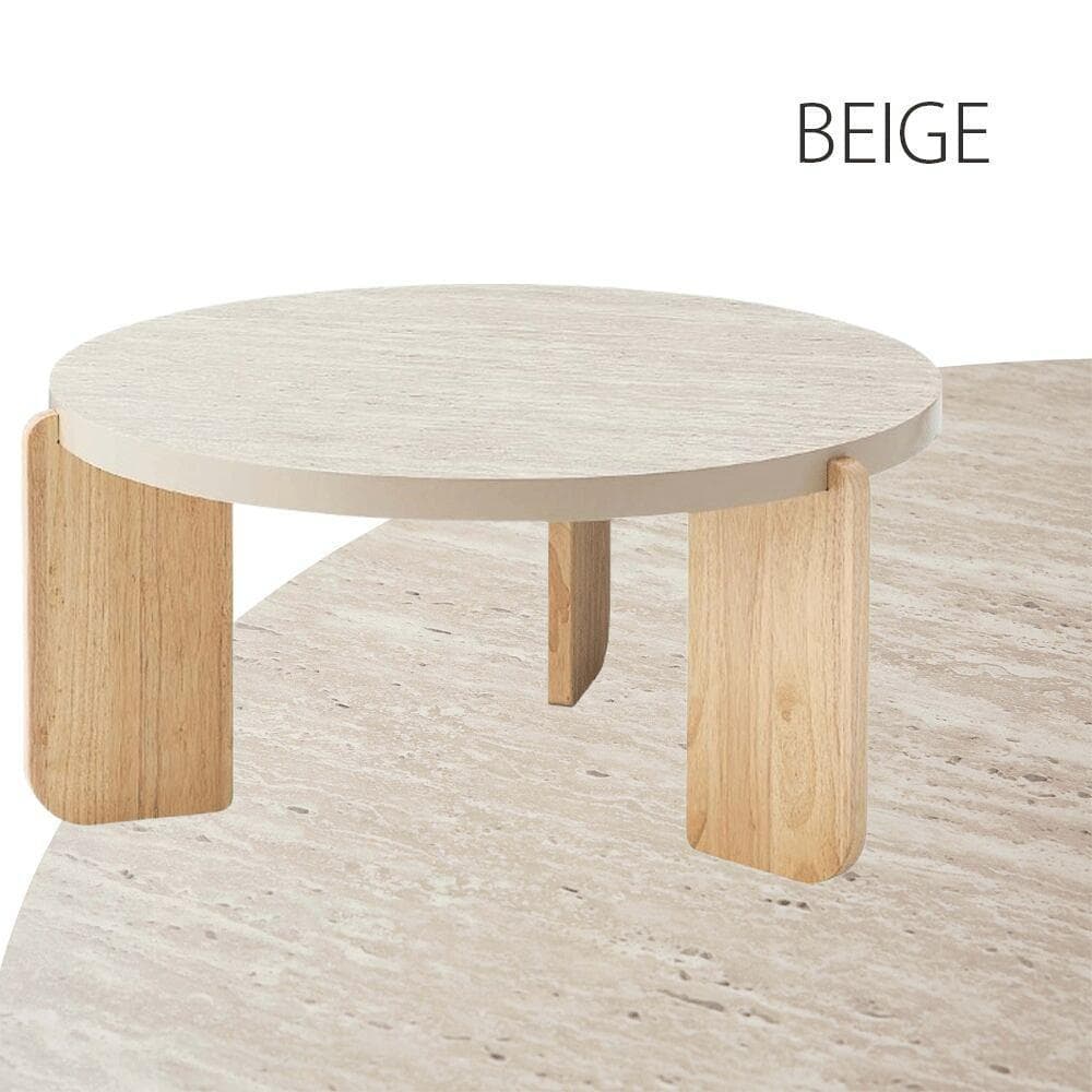 新品 送料込み センターテーブル ローテーブル 幅83cm ベージュ L