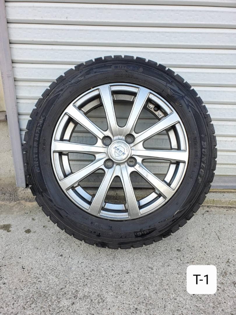 M*k様 T-1.特売 185/60R15 バリ溝 スタッドレスタイヤホイールセ