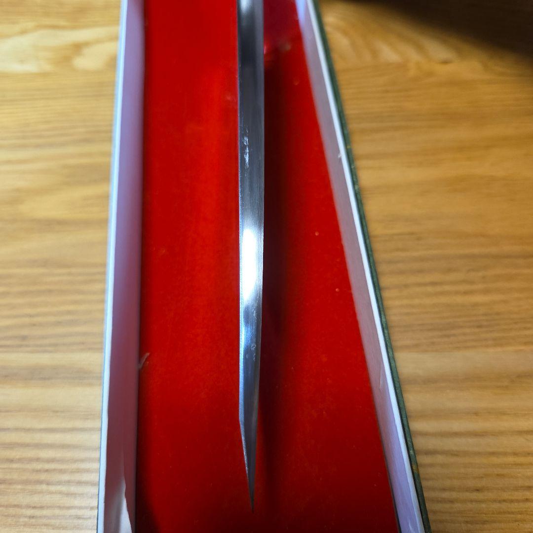 出刃包丁 鋼製？ 木製ハンドル　銘　総本家　東佳人　片刃