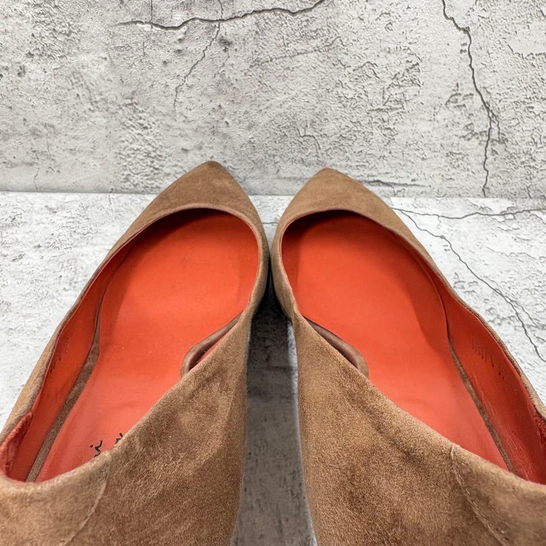 【美品】Santoni サントーニ スエード パンプス 37 イタリア製