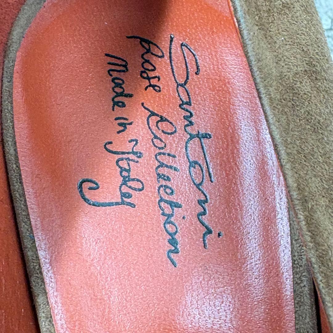 【美品】Santoni サントーニ スエード パンプス 37 イタリア製