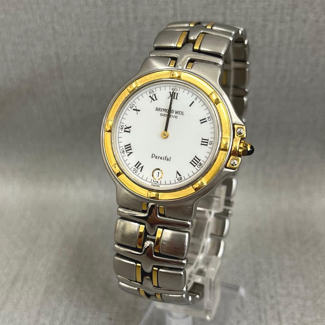 【H】希少✨レイモンドウィル　パルシファル　9190　メンズ　腕時計　不動